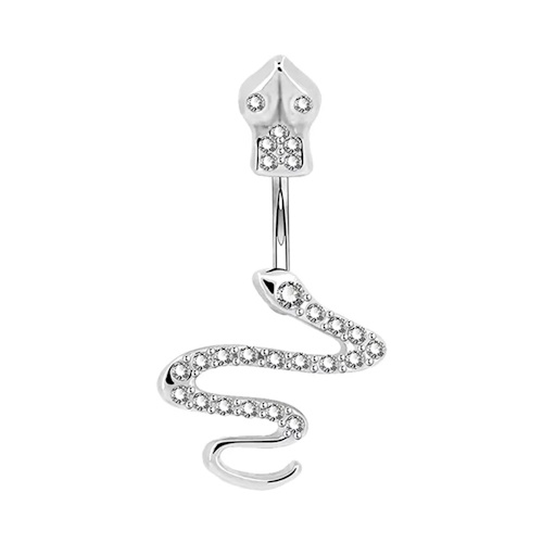 Bananabell Piercing Umbigo Cobra Modelo 3 Aço 316L